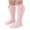 Pink, variant on WREESH Girls Toddler Casual Mid Tube Socks, Korean Version Sports Long Socks for Boys and Girls, Knee-High Beige