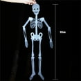 thumbnail image 3 of 3ft Halloween Skeletons Decorations, Glow in The Dark Plastic Skeletons Figurine Luminous Poseable Skeleton for Halloween Party Favor Decor, 3 of 5