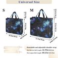 thumbnail image 2 of FORMRS Womens Corduroy Tote Bag Crossbody Shoulder Purse Handbag with Detachable Strap, Watercolor Galaxy, 2 of 7