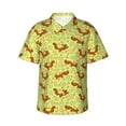 thumbnail image 2 of Goofa Floral Squirrel Hawaiian Shirt for Men, Unisex Summer Beach Casual Short Sleeve Button Down Shirts,Aloha Tropical Floral print shirt-3X-Large, 2 of 9