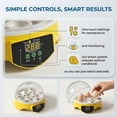 thumbnail image 4 of 7 pieces Mini Egg Incubator for Hatching Eggs with 360° Clear View, Automatic Temperature Control Small Egg Incubator for Chickens, Ducks, and Quail, Educational Hatching Kit for Kids and Home Use, 4 of 7