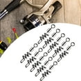 thumbnail image 4 of Ettsollp 10Pcs Fishing Connectors Stainless Steel Cork Screw Swivel Snaps for Outdoor-4#, 4 of 8