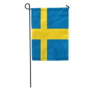 JSDART Swedish Sweden Flag Emblem Graphic Swede Symbol Garden Flag Decorative Flag House Banner 12x18 inch