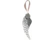 thumbnail image 3 of Adornos navideños con ala de ángel/campana, adornos conmemorativos personalizados para la pérdida de seres queridos, adorno inspirado en campana de ángel navideño, regalo de recuerdo sincero,, 3 of 3