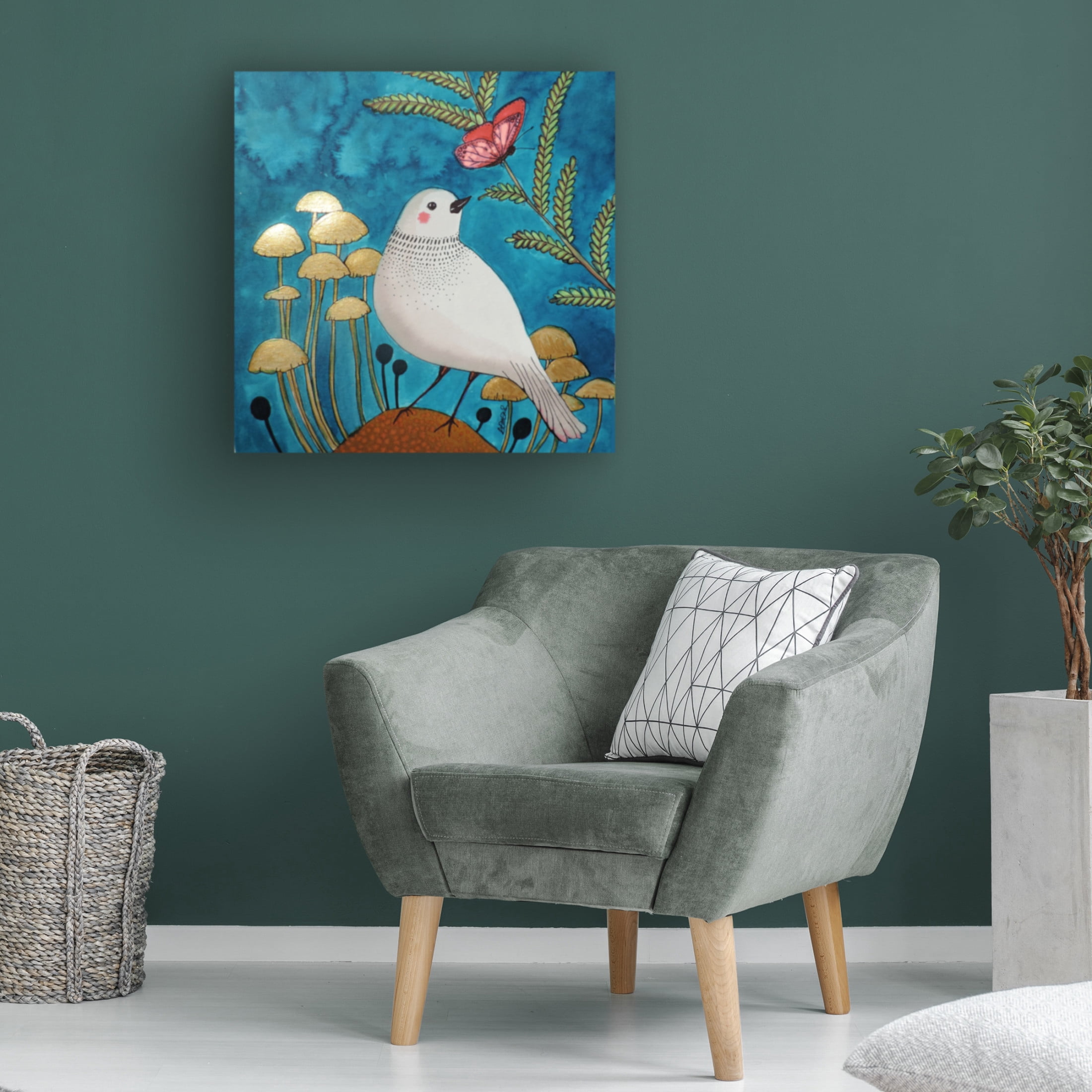 Canvas Wall Art - Sylvie Demers 'Le Petit Sentier' Wall Art for Living Room, Bedroom, or Office D?cor by Trademark Fine Art - 24 x 24 Inches