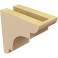 thumbnail image 5 of 3"W x 6"D x 6"H Classic New Brighton Rough Cedar Woodgrain TimberThane Corbel, Primed Tan, 5 of 6