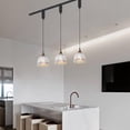 thumbnail image 6 of Kiven H Track Pendant Lightning,Adjustable Cord Length,Industrial H Track Lighting Pendant Lights with Iron Shade, 3 Lights, 6 of 7