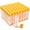 60Pcs, Yellow Caps, variant on Lip Balm Tubes Empty, 60Pcs 5.5ml (3/16 oz) Clear Plastic Lip Balm Container Tubes