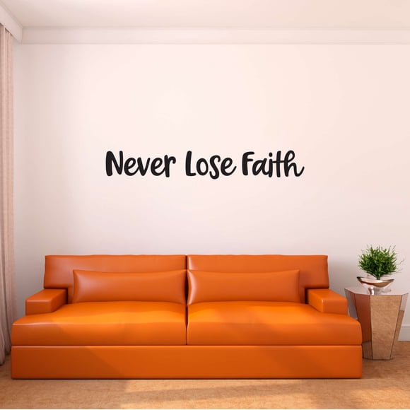 Never Lose Faith Dream Hope Believe Have Patients Block Words Love Fondness Devotion Truly Loved Soul Mate Passion Heart Forever Holiday Gift Decorating Ideas Wall Decal Sticker - Size: 30 In X 3 In