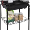 thumbnail image 5 of Renwick 62" Metal Rolling Bird Parrot Cage Detachable Stand, Black, 5 of 13