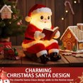 thumbnail image 2 of Injueey Lámpara de resina con forma de libro de Papá Noel, funciona con pilas, decoración festiva, iluminación navideña de interior, Kits de decoración para fiestas 20*13*12 cm, 2 of 6