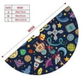 thumbnail image 5 of Kll 30" Christmas Tree Skirt Colorful Space Xmas Tree Skirts Mat For New Year Xmas Holiday Party Indoor Outdoor Home Decoration, 5 of 9