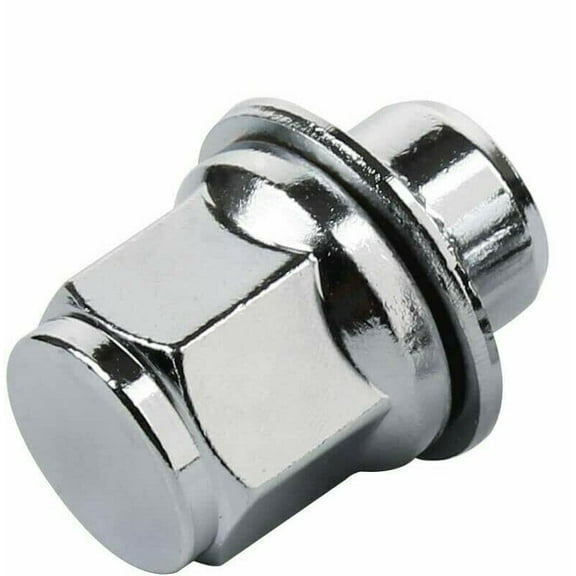 5 OEM Factory Lug Nuts Chrome Compatible with Toyota Lexus 12x1.5 Compatible with Mag Flat Seat Wheel