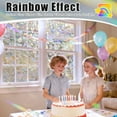 thumbnail image 2 of Window Privacy Film Stained Glass Rainbow Window Clings 3D Static Stained Glass Cling Tint Non-Adhesive Reusable Decorative for Home(Rhombus,17.5 x 78.7 in), 2 of 7