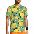 thumbnail image 3 of T-Shirt For Mens Flying Bees T Shirts Popular Yellow Roses Print Beach Tees O Neck Awesom, 3 of 5