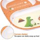thumbnail image 4 of Kid Plate Set, Baby Dinnerware for Child Toddlers Feeding Divided Plate, BPA Free, Food-Safe, 4 of 5