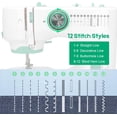 thumbnail image 2 of Sewing Machine for Beginners with 12 Built-in Stitches, 6 Included Feet, Portable Sewing Machine with Foot Pedal, High-Low Speeds, 2 of 8