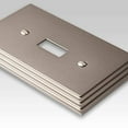 thumbnail image 3 of Amerelle Steps Single Rocker Cast Metal Wallplate in Satin Nickel, 3 of 3