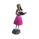 thumbnail image 4 of Muñeca hawaiana para salpicadero, muñeca en miniatura para salpicadero, figura hawaiana de resina, recuerdo decorativo de 6,3 "para adorno, decoración falda roja rosa, 4 of 8