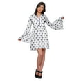 thumbnail image 1 of Moomaya Long Bell Sleeve Dress For Women Casual Printed Summer Pleated Kurta, 1 of 6