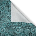 thumbnail image 3 of Ambesonne Ethnic Kitchen Curtains, Paisley Motifs Flowers, 55"x45", Sea Green Green, 3 of 3