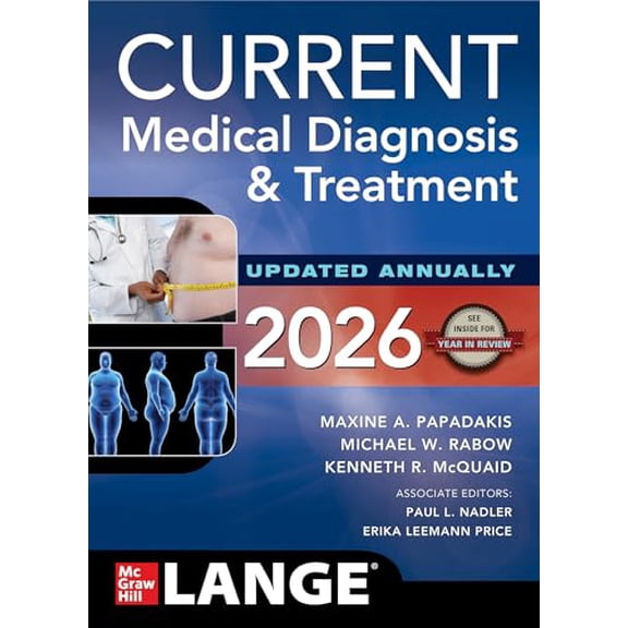 Pre-Owned CURRENT Medical Diagnosis & Treatment 2026, 9781266135545, 1266135545, Paperback, 65 edition