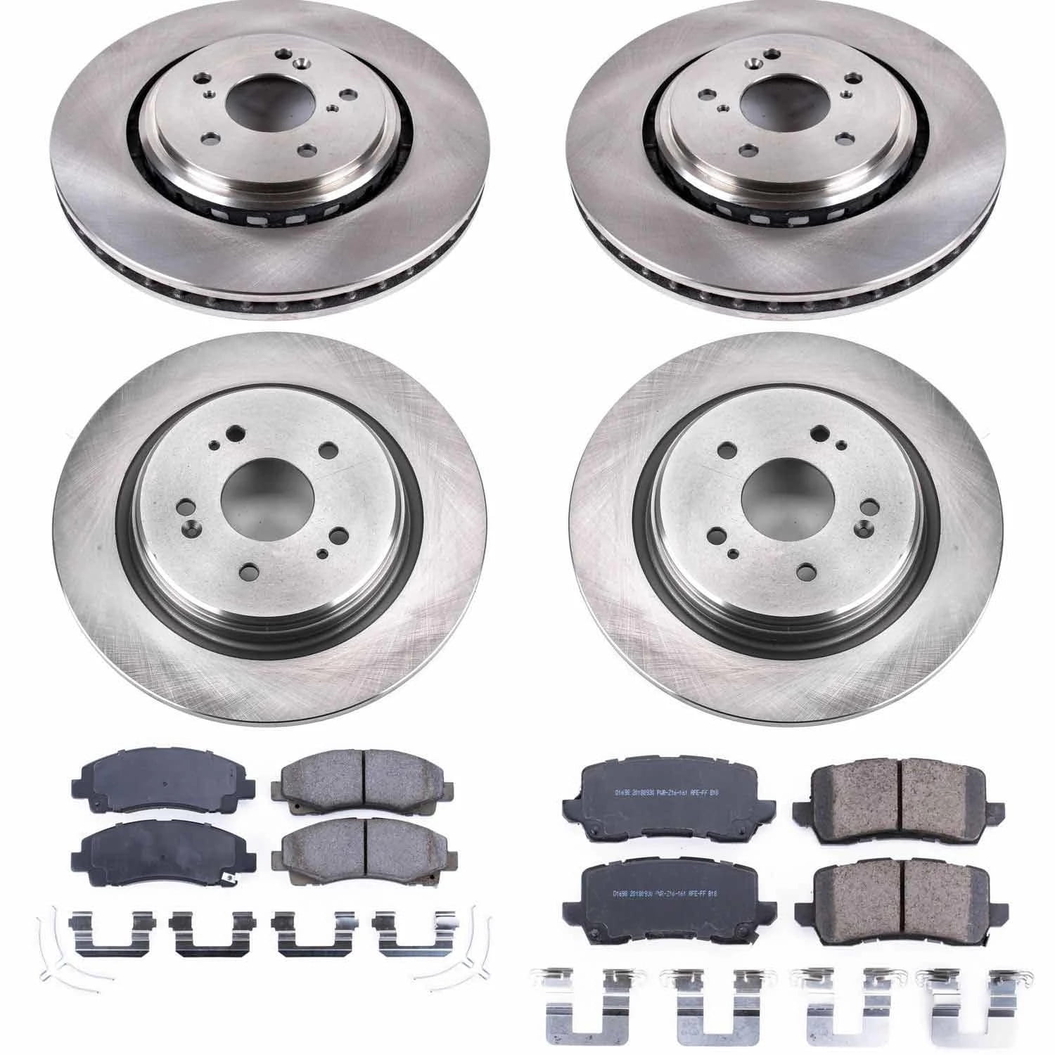 PowerStop Front and Rear Stock Replacement Brake Pad and Rotor Kit Fits: ACURA Select Models KOE7284