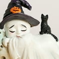 thumbnail image 6 of PatungKu Witch Ghostly Lying On Moon Miniature Sculpture Handmade Resins Home Accent Gift, 6 of 9