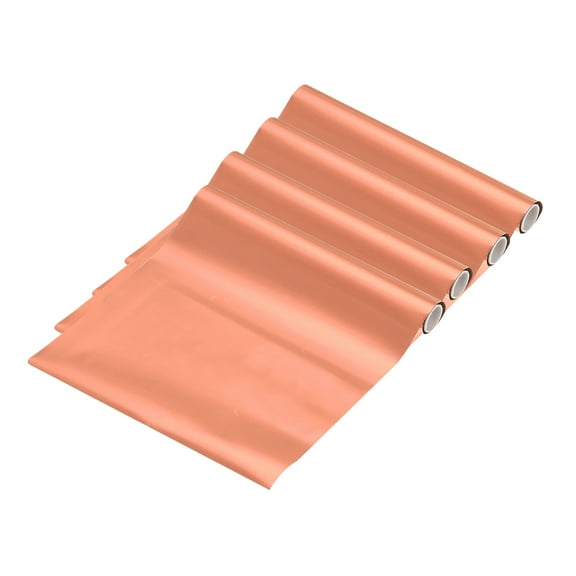 Uxcell 2 Pcs Toner Reactive Foil Metallic Transfer Hot Foil Roll Foil Sheets for Hot Foil Pen Scrapbooking Craft,Purple Pink