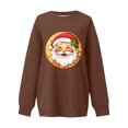 thumbnail image 5 of Lopecy-Sta Women's Sweatshirts Christmas Gift for Women Santa Claus Graphic Crewneck Oversized Fleece Sweater Xmas Holiday Top, 5 of 5