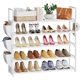 thumbnail image 1 of Zapatero para armario, organizador de zapatos, ahorrador de espacio, estante para zapatos de 20 a 25 pares, con gancho y bolsillo lateral, organizador de zapatero independiente de 5 niveles para, 1 of 8