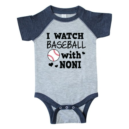 

Inktastic I Watch Baseball with My Noni Gift Baby Boy Bodysuit
