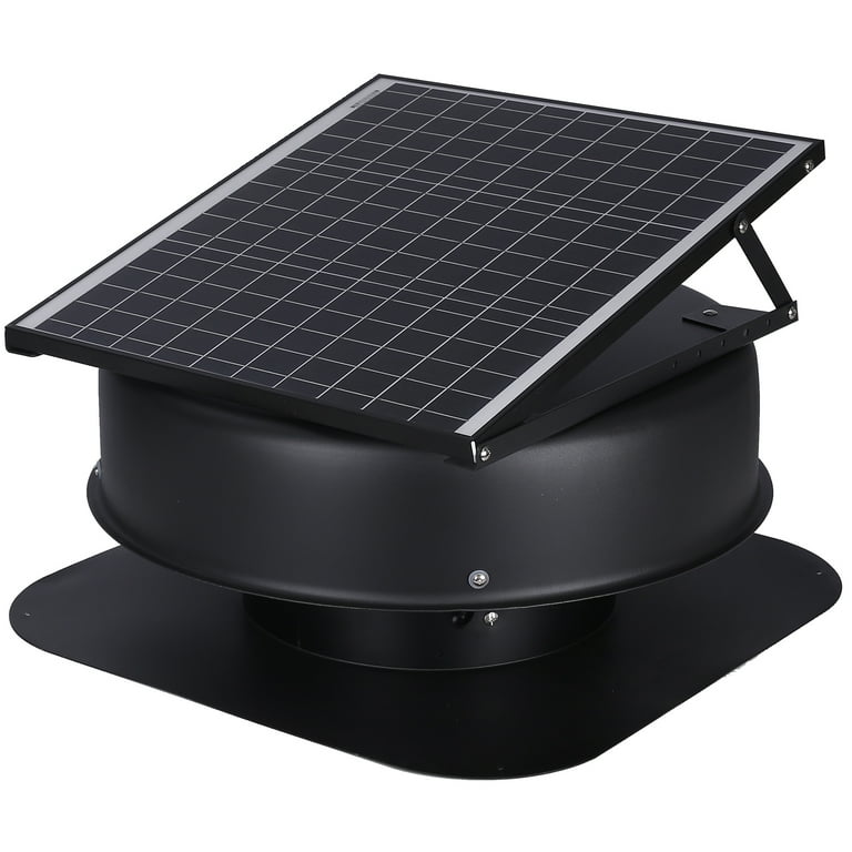 SKYSHALO Solar Attic Fan Solar Roof Exhaust Fan 40 W 1230 CFM with Remote Control