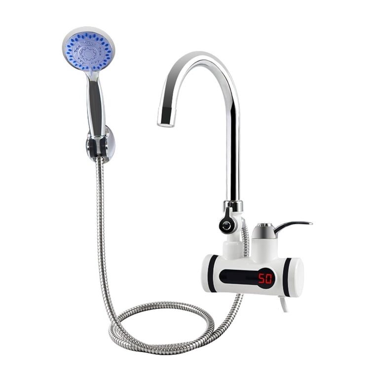 Instant Electric Shower Heater – Tankless Water Heater For Bathroom & Kitchen, 3500W, LCD Display, 30-60°C