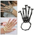 thumbnail image 4 of Pulsera de cráneo jinwen ajustable Anillos Halloween Punk negro, 4 of 7