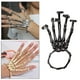 thumbnail image 4 of Pulsera de mano de esqueleto con decoración punk gótica de Halloween, joyería exagerada S 1 negro, 4 of 7