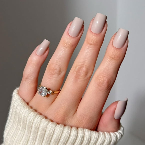 Press On Nails Glamnetic Bare Bliss Medium Square Nude