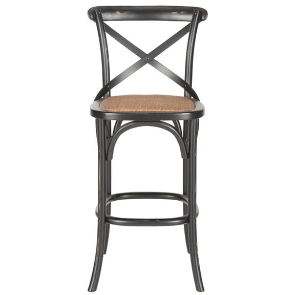 HN Home Frazar Modern Farmhouse 29 in. X Back Bar Stool