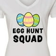 thumbnail image 4 of Inktastic Egg Hunt Squad with Easter Eggs Women's V-Neck T-Shirt, 4 of 5