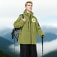 thumbnail image 4 of Anoraks para mujer y hombre, chaqueta impermeable, transpirable, fina, para ciclismo, para viajes, exteriores, cortavientos con capucha, 4 of 7