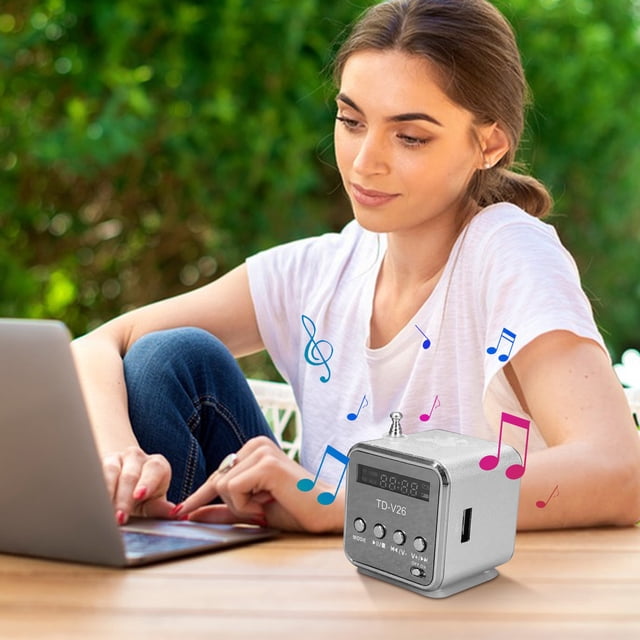 YCYHDS Portable Wireless Mini Speaker With Screen Can Be Use For U-disk And Memory Card Supports FM And AUX Connections To Mobile Phones Computers Laptops And MP3/MP4 Clearance Sales Today Deals Prime