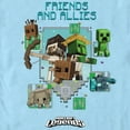 thumbnail image 2 of Men's Minecraft Legends Friends and Allies Graphic Tee Light Blue X Large, 2 of 4