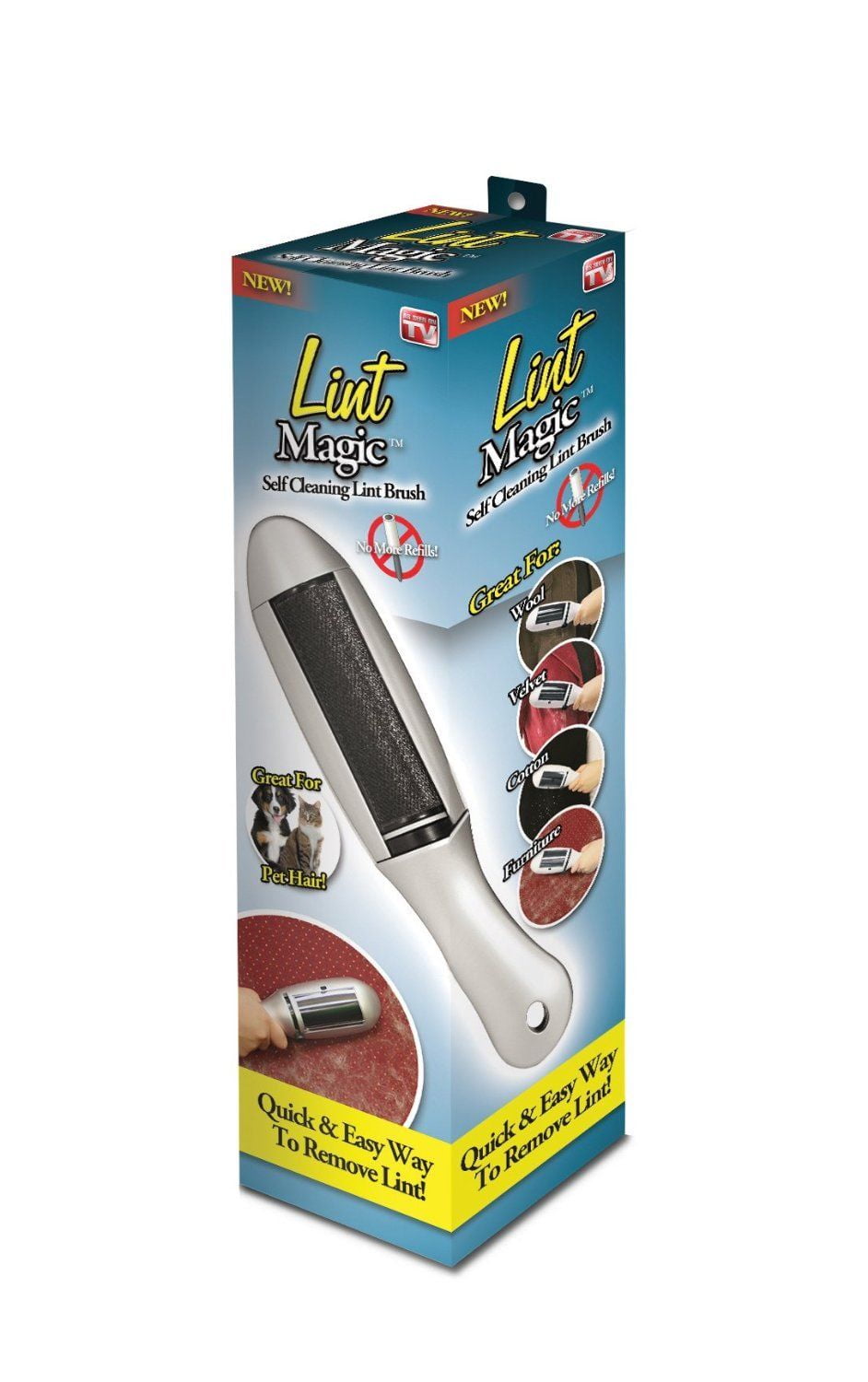 Lint Magic Self Cleaning Lint Brush Pill Fuzz Lint Pet Hair