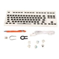 thumbnail image 4 of 87 Key Mechanical Keyboard DIY Kit, Switch Hot Swap 3000mAh Battery Custom Gaming Keyboard ABS Aluminum Alloy  For DIY White, 4 of 8