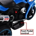 thumbnail image 6 of Anykoon 12V Kids  ride on  Electric motorcycle with three lighting wheels,Could play music, for Girls and Boys from 3 to 6 years Blue, 6 of 8