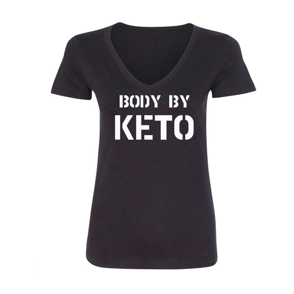 BODY BY KETO Womens V-Neck T-Shirt
