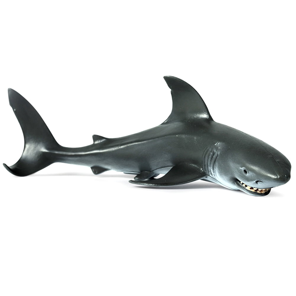 17cm-Lifelike Shark Shaped Toy Realistic PVC Simulation Animal Model Kids US. 