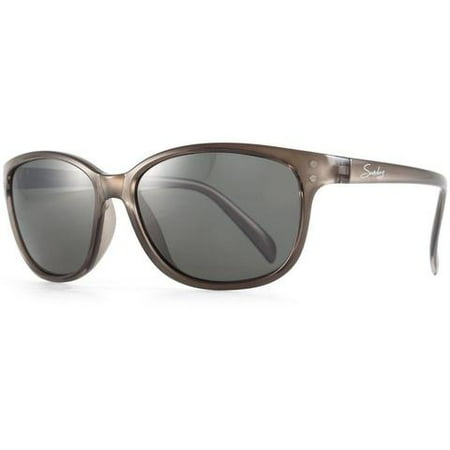 Sundog KITT Sunglasses Crystal Grey Frame w/ Smoke Polarized Lens #253201