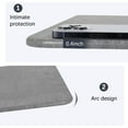 thumbnail image 3 of Stone Bath Mat,24x15.5Inches Non-slip Diatomaceous Earth Shower Mat Quick Drying Super Absorbent, Easy to Clean-Gray, 3 of 5