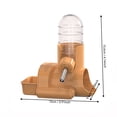 thumbnail image 2 of Hamster Water Bottle 4 oz / 120ML, Leak Proof No-Drip Small Animal Water Dispenser with Roller Ball for Dwarf Hamster Gerbil Mouse, Pet Cage Accessories Blue, 2 of 5